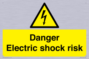 Danger Electric shock risk